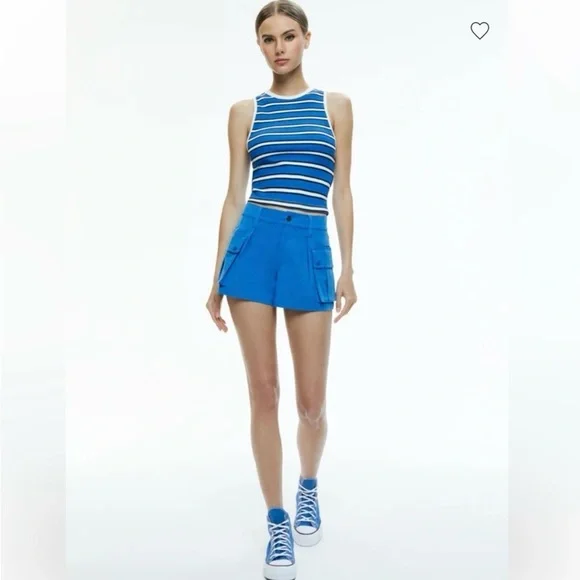 Alice + Olivia Andre Fitted Cropped Tank - Picture 3 of 11